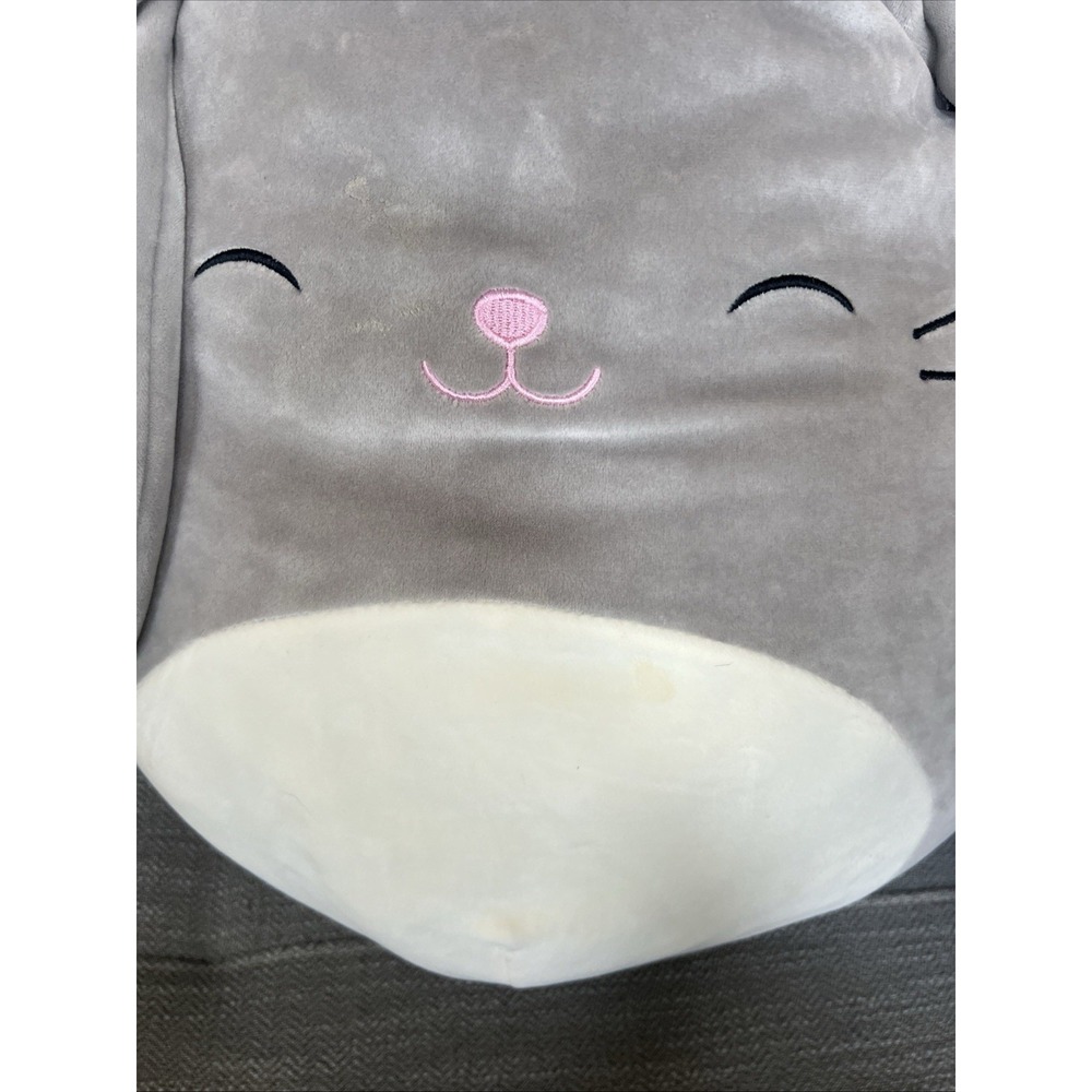 Squishmallow Blake Grey Bunny 16" Gray Plush Stuffed Easter Rabbit 2021 Preowned